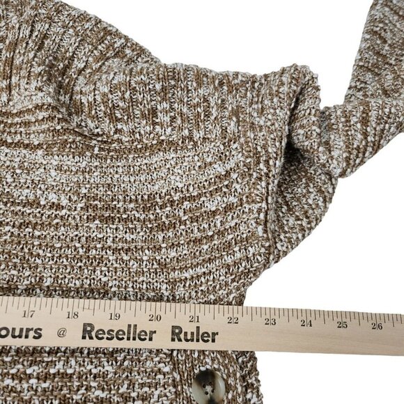 Madewell Sweater Womens Small Brown Boat‎ Neck Side Button Knit Pullover - Picture 9 of 10